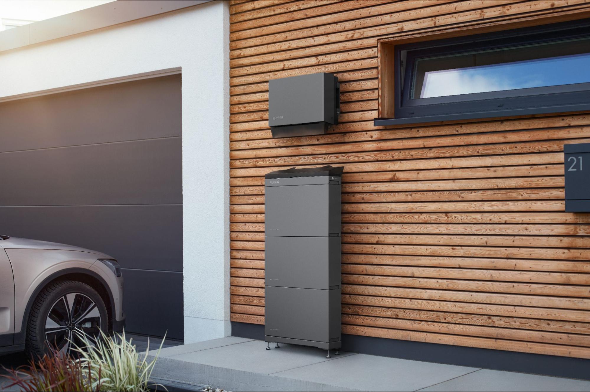 PowerOcean (Three-Phase) installed on wall of home