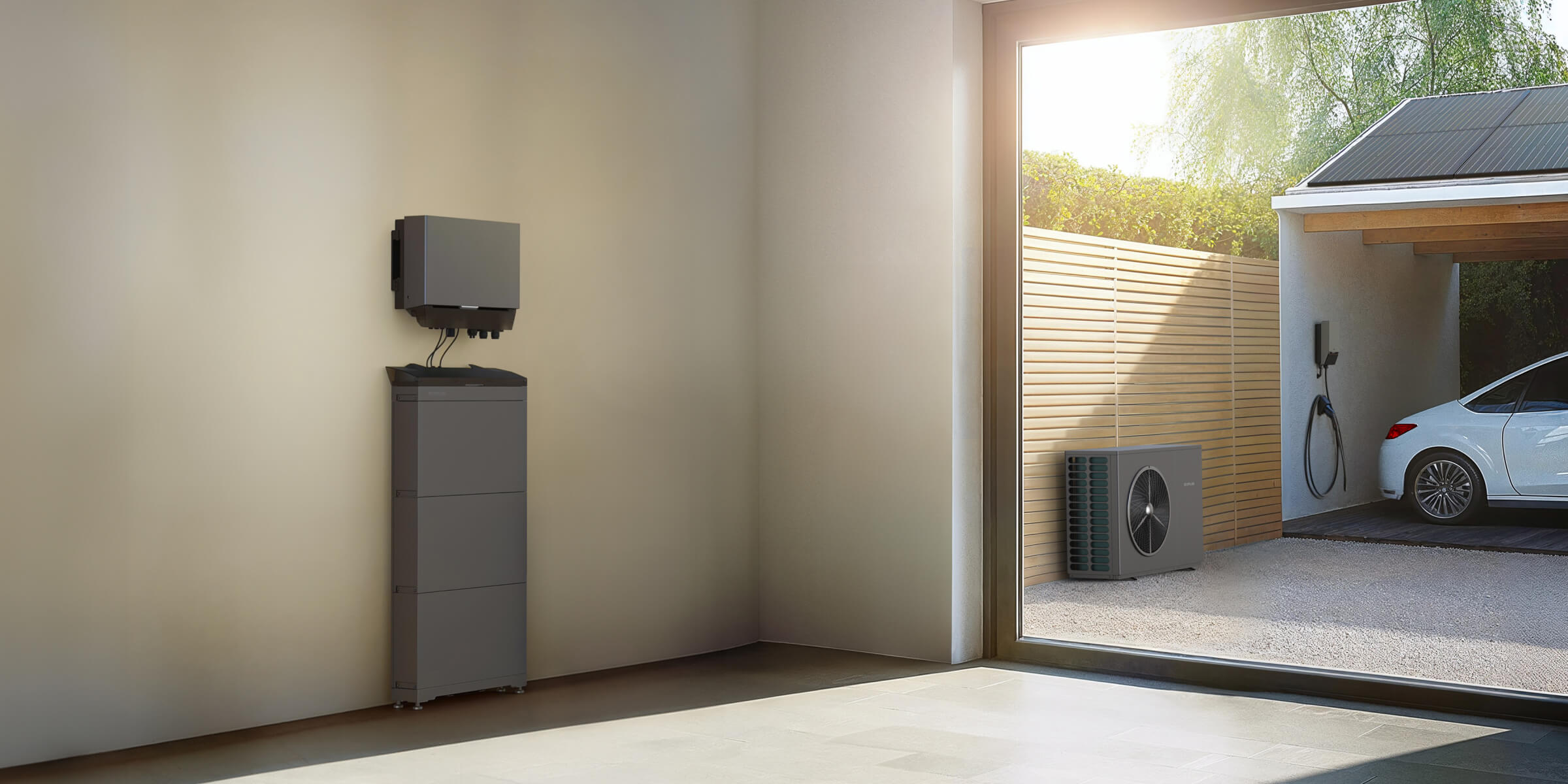 heat pump battery storage system helping reduce running costs in a UK home
