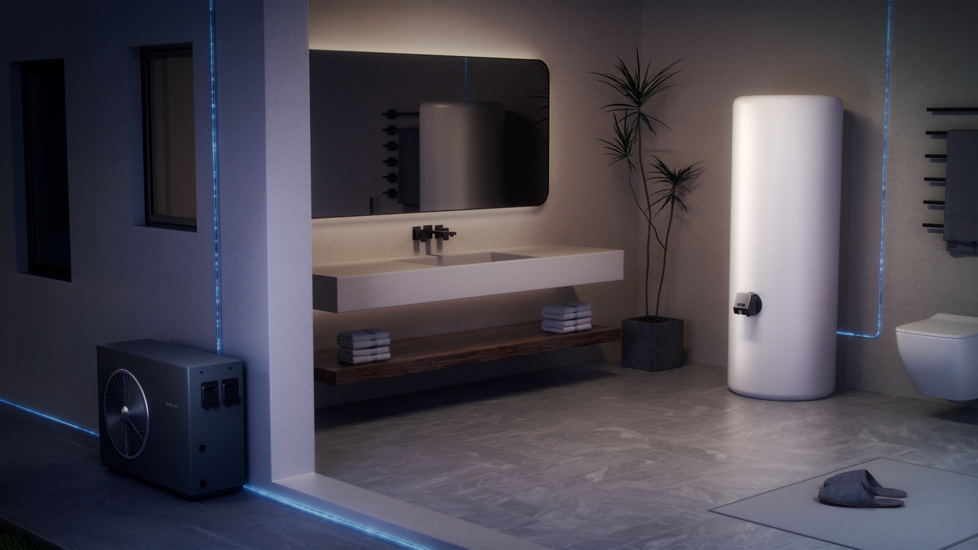 Sistema EcoFlow PoweGlow e PowerHeat