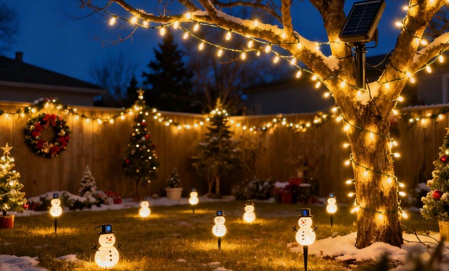 Guirlande Lumineuse Noël En Forme D'échelle LED - 90 Cm, 8 Modes, Minuterie, Pour Fenêtre, Sapin, Décoration Intérieur/extérieur