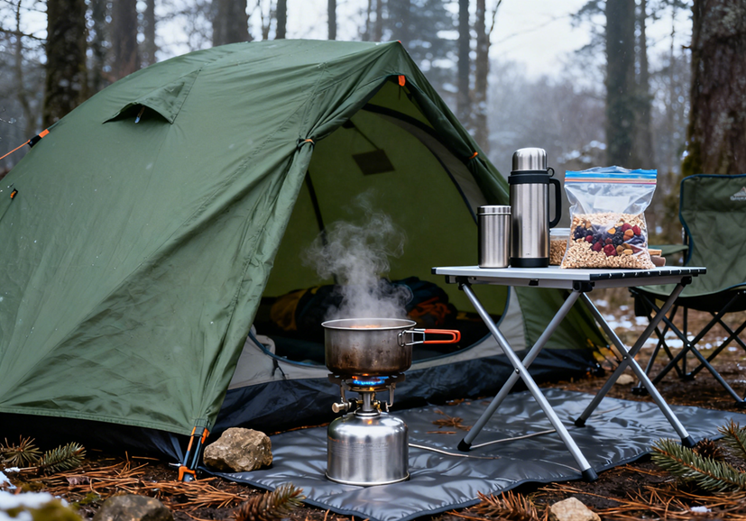 Winter camping gear