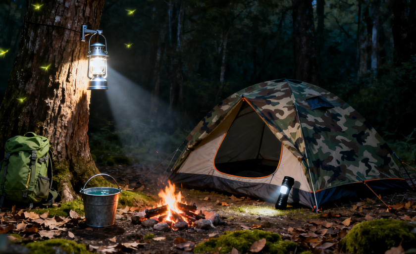 Éclairage de secours pour le camping en plein air