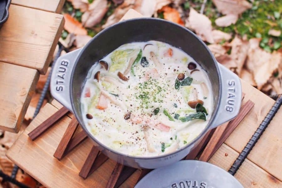 野菜たっぷりミルクスープ