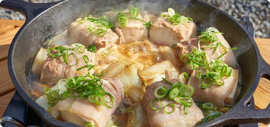 豆腐の肉巻き鍋