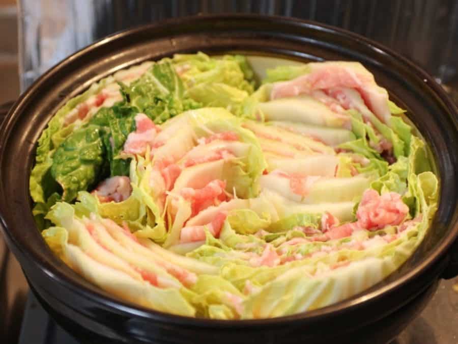 豚肉と白菜のミルフィーユ鍋