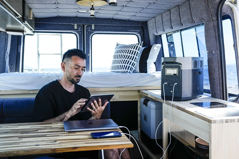 車中泊で電気を使える