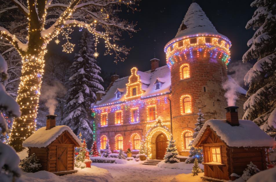 Ein romantischer christmas garden