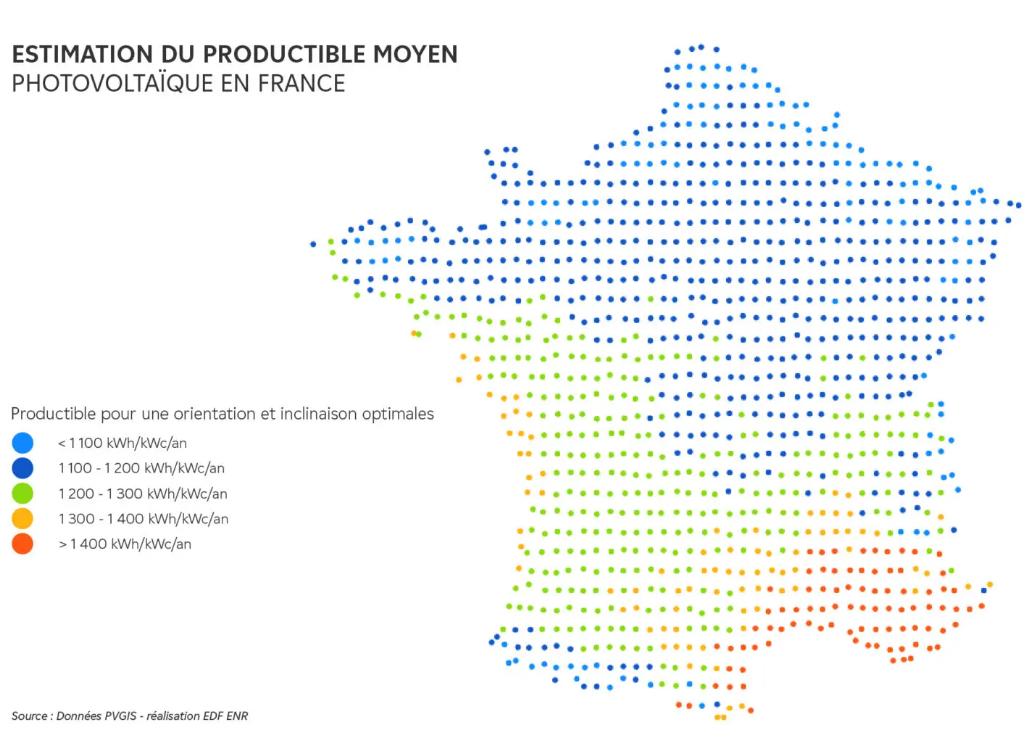 Prévisions de la production photovoltaïque en France