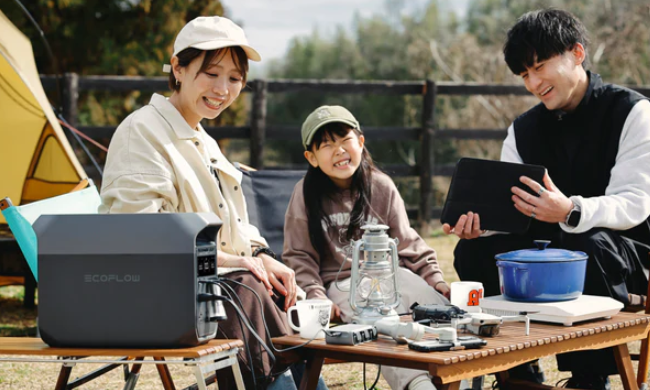 年末年始　キャンプ　ポータブル電源　EcoFlow DELTA 3