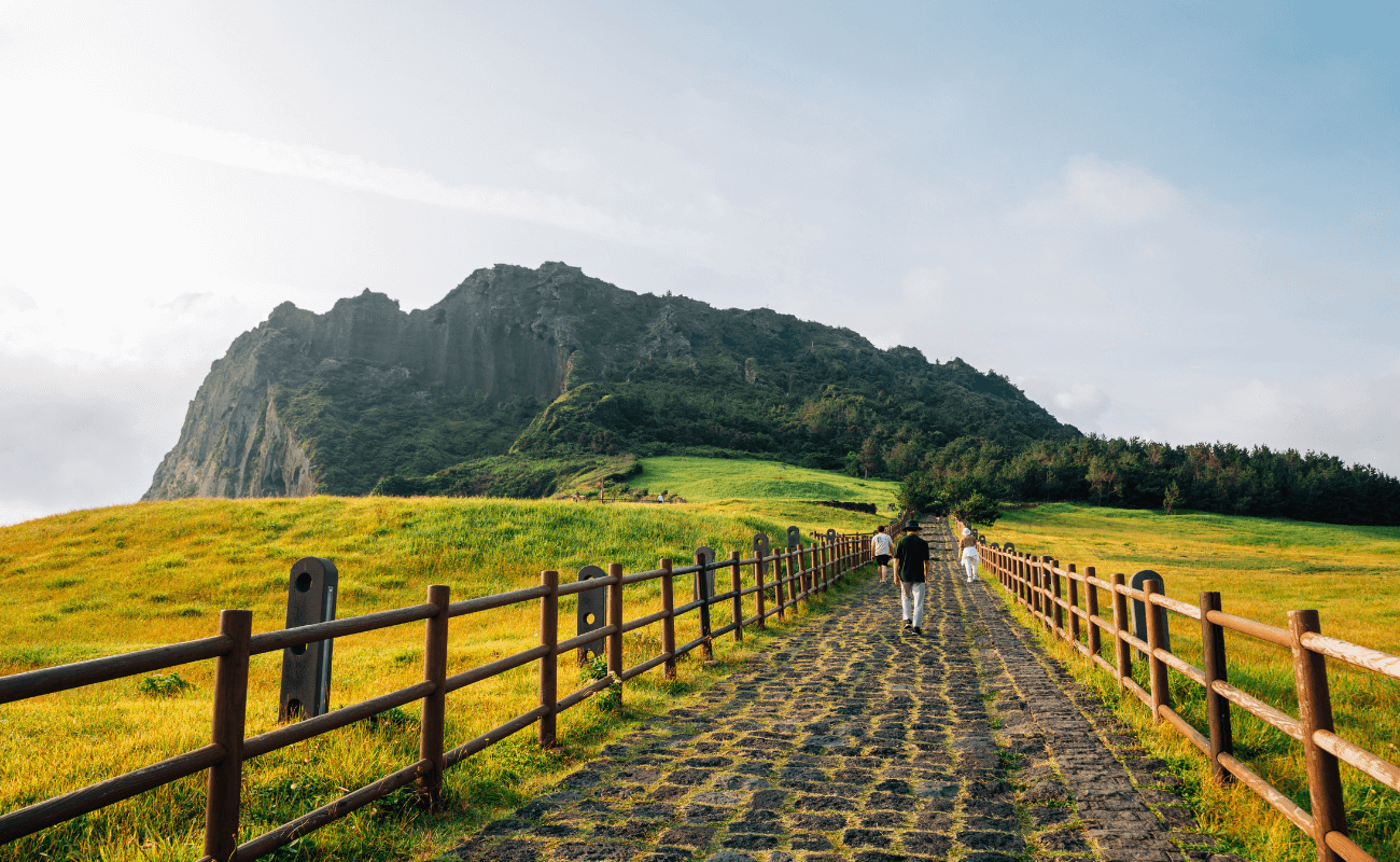 성산일출봉의 풍경
