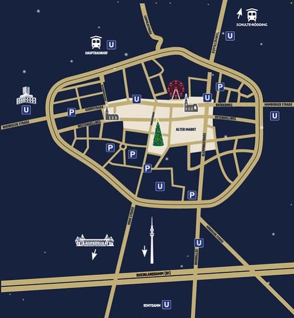 Lageplan des Marktes