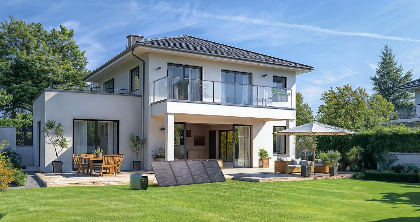 Generador solar en funcionamiento