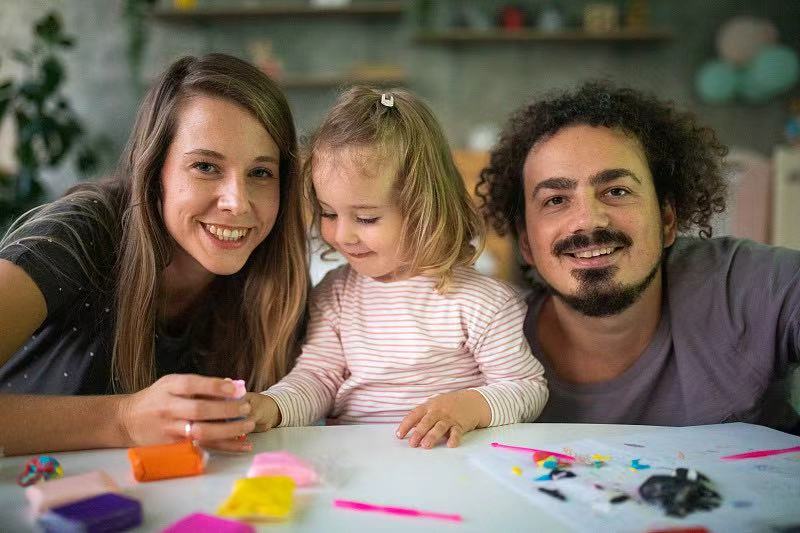 Eltern-Kind-Handarbeit