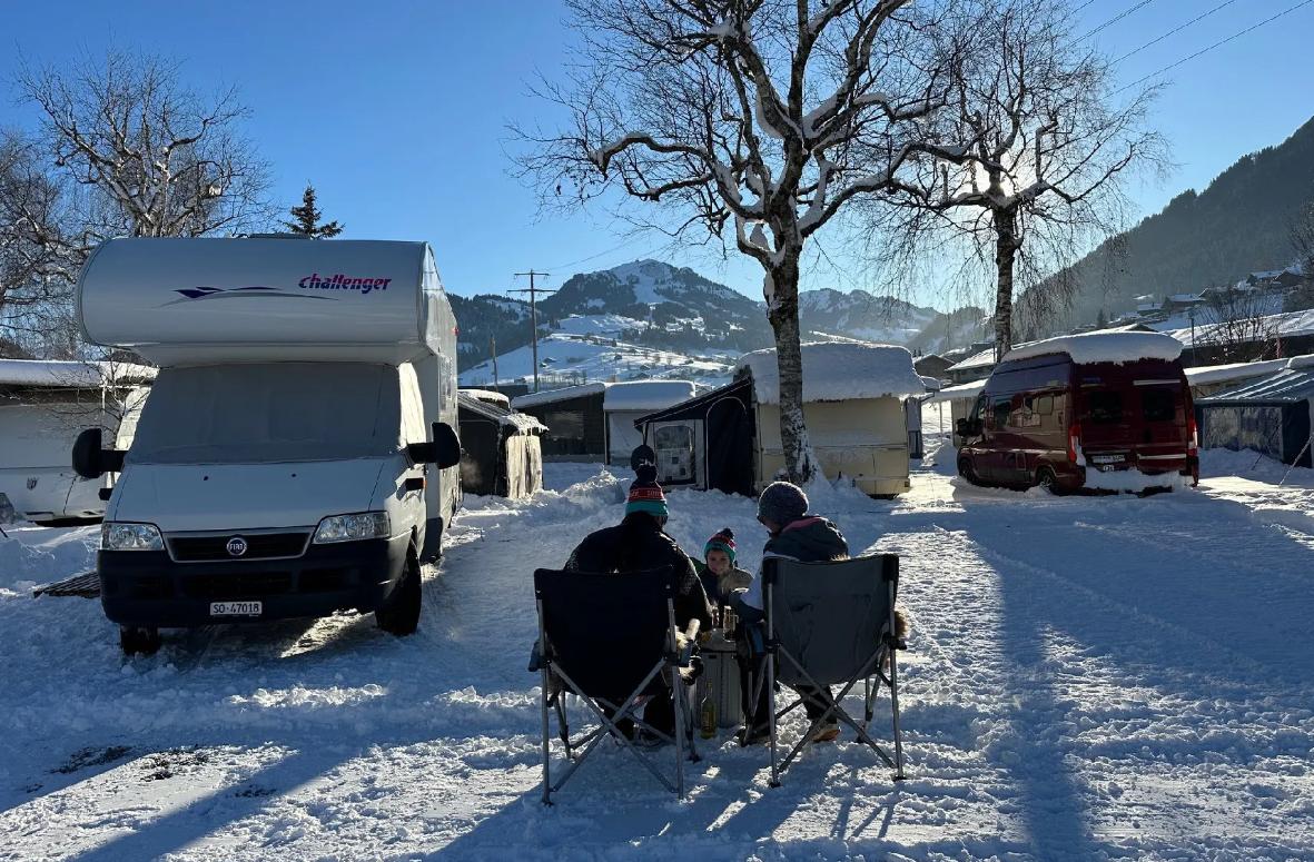 Wintercamping im Camping Vermeille