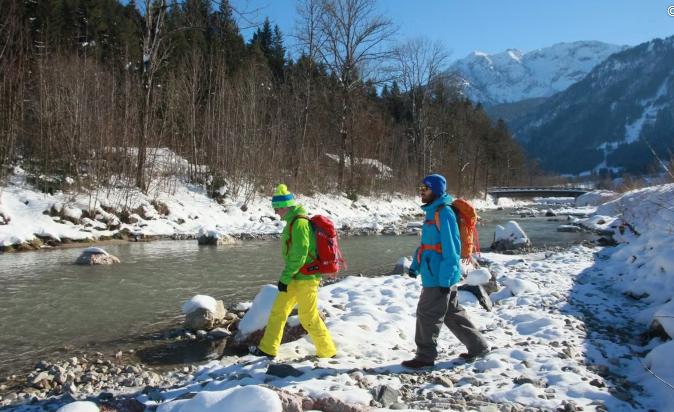 Schneewanderung Allgäu