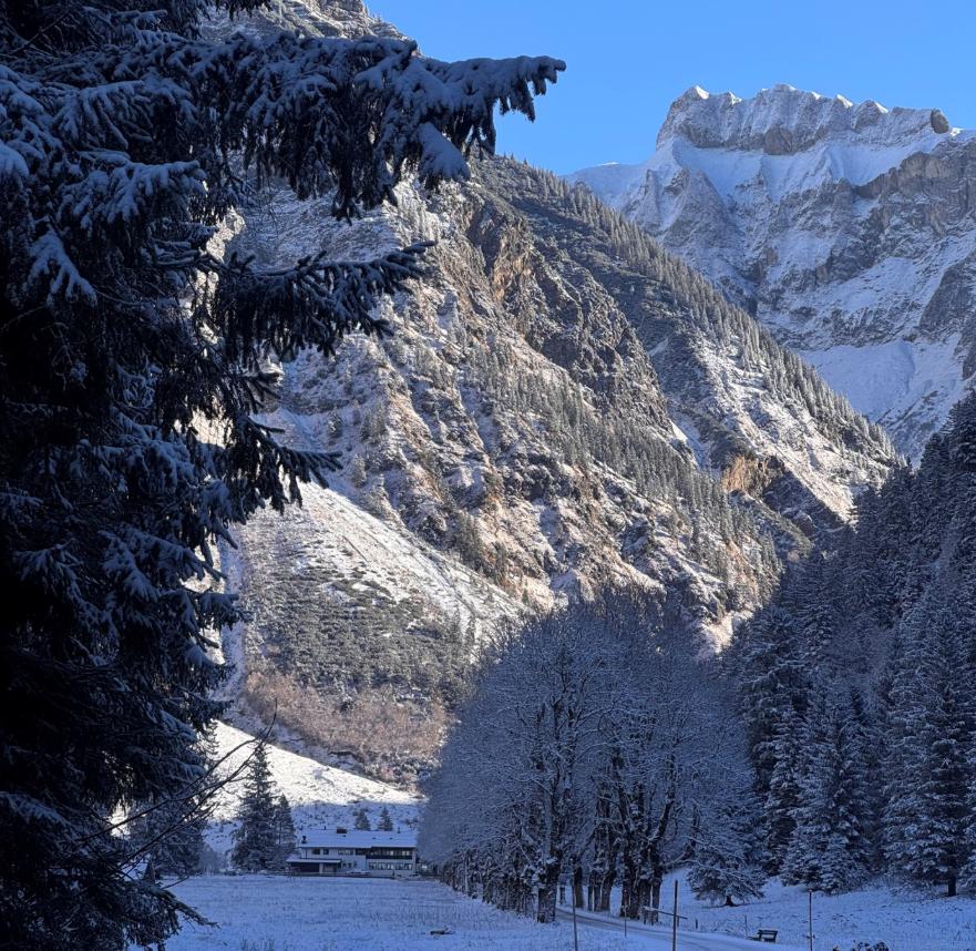 Winterwandern Oberstdorf im Ins Oytal