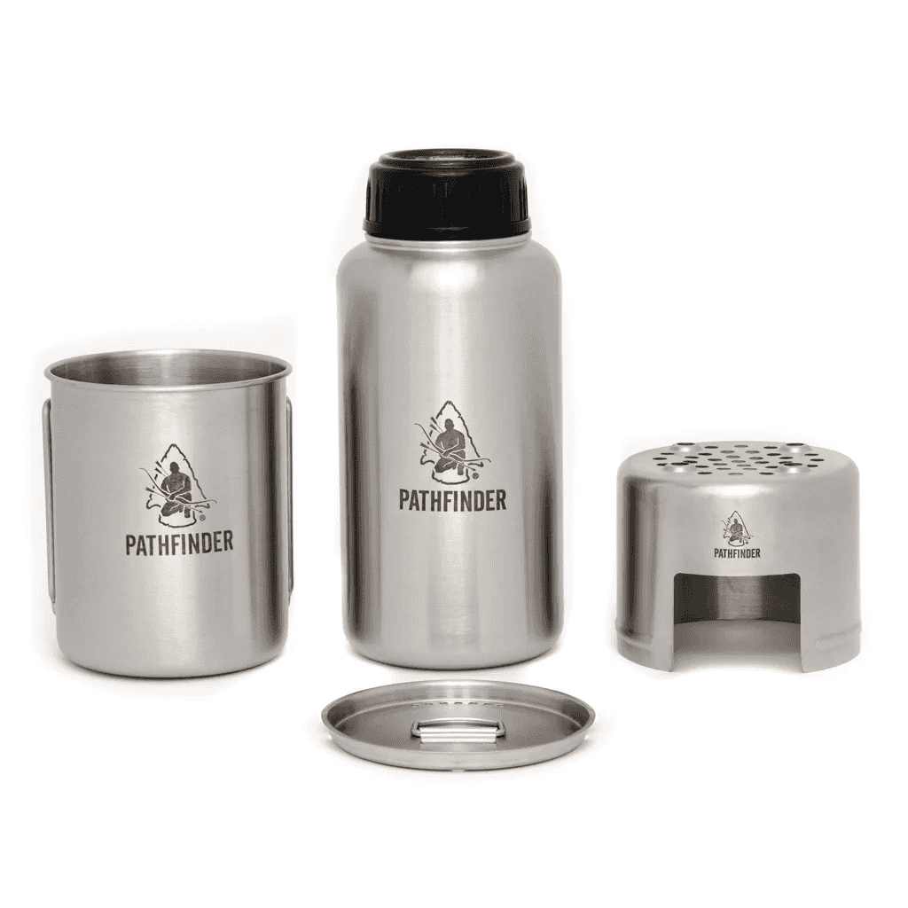 Stainless steel water bottle set