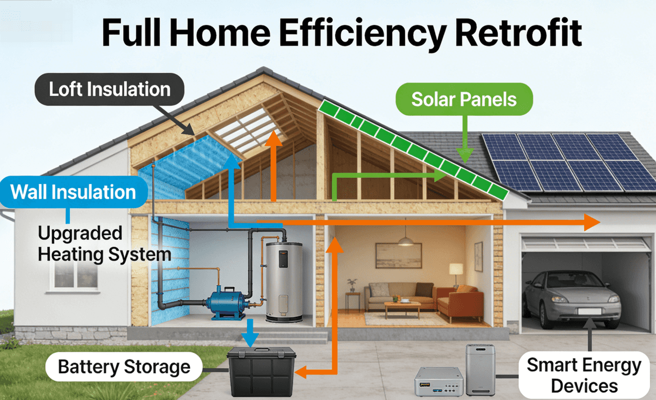 Full home efficiency retrofit