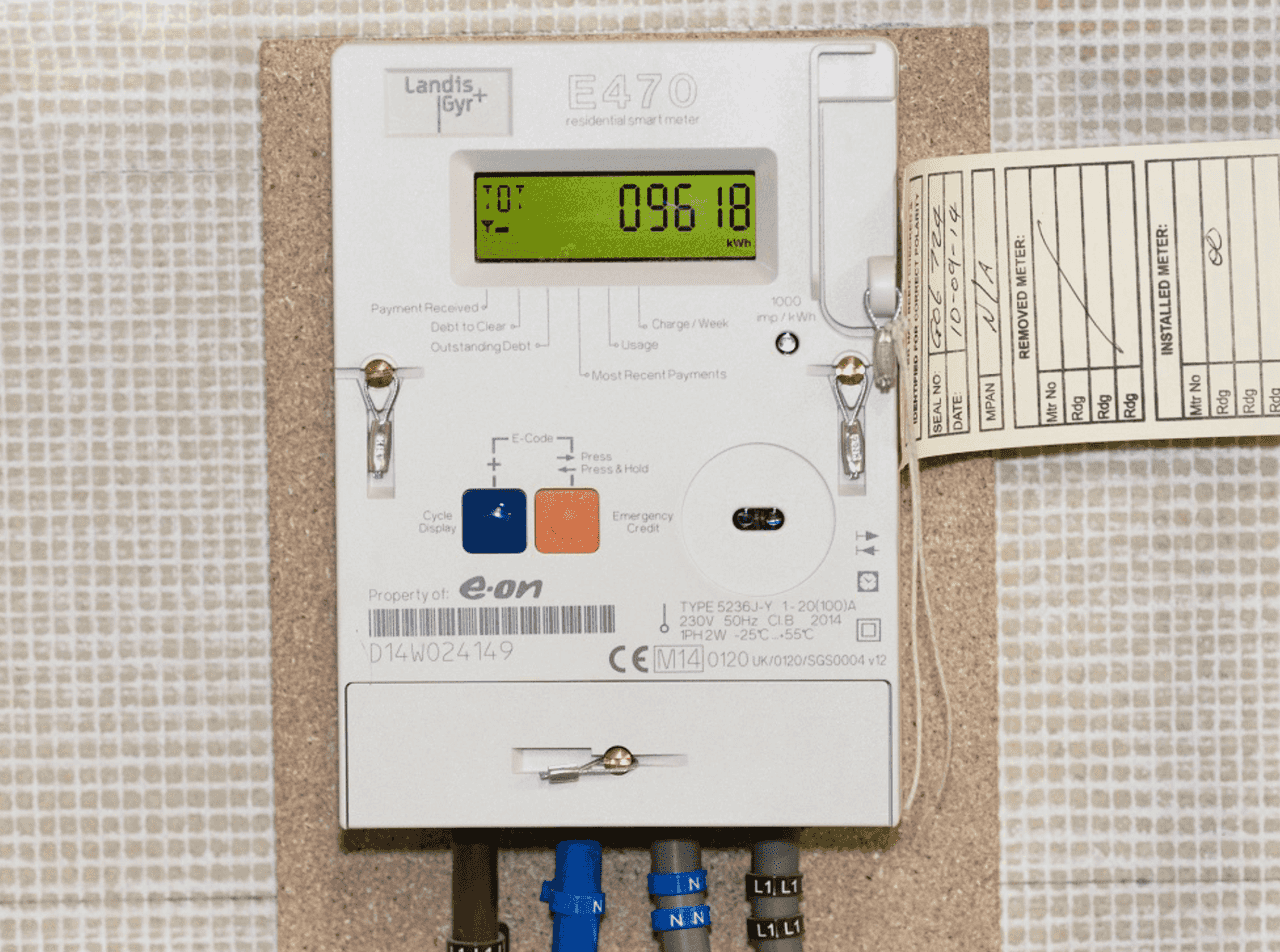 How to read a smart gas meter display