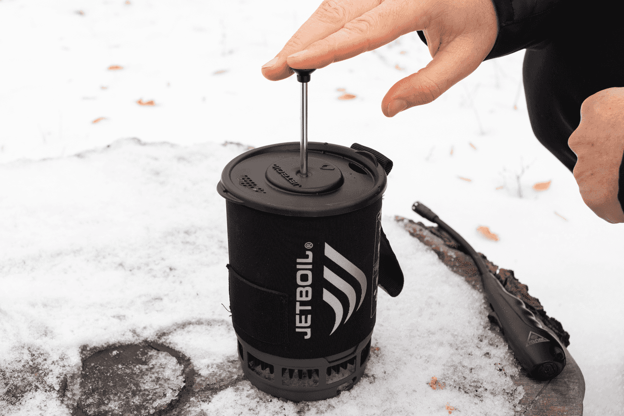 Jetboil Silicone Coffee Press - best camping French press coffee maker