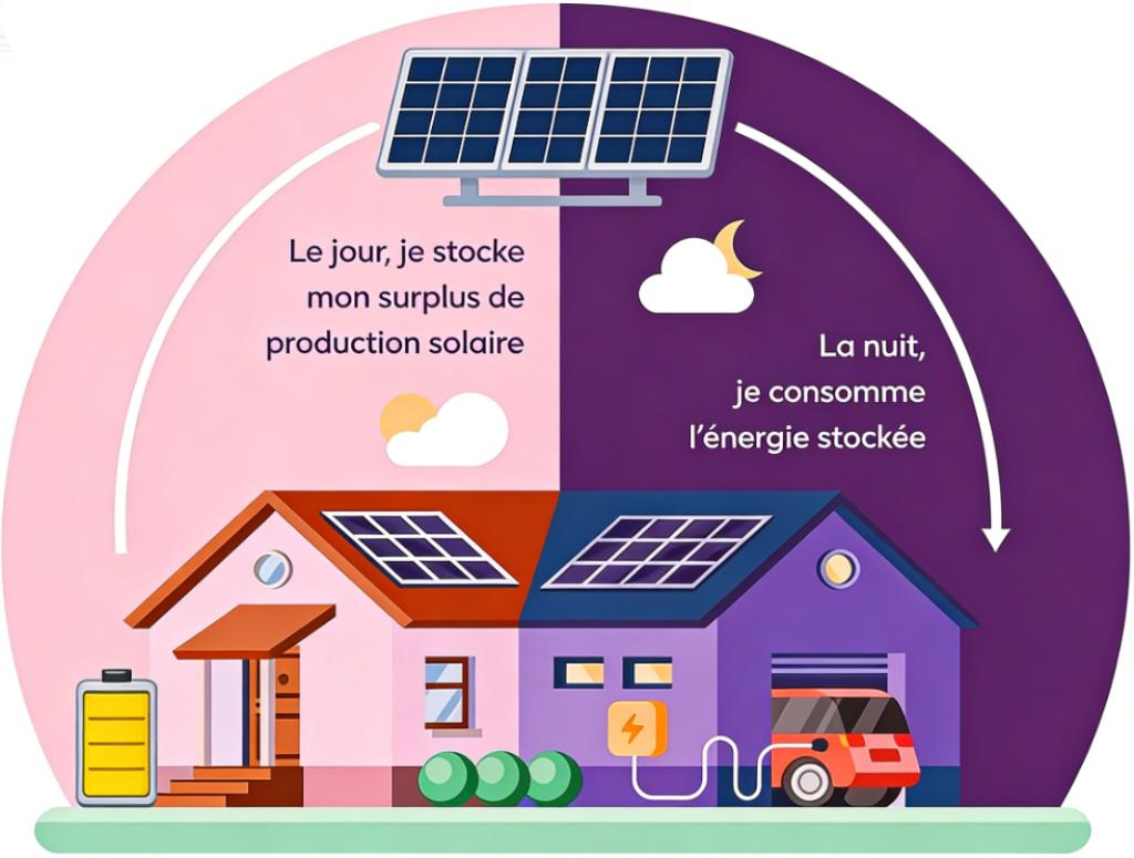 Batterie stockage d’énergie solaire