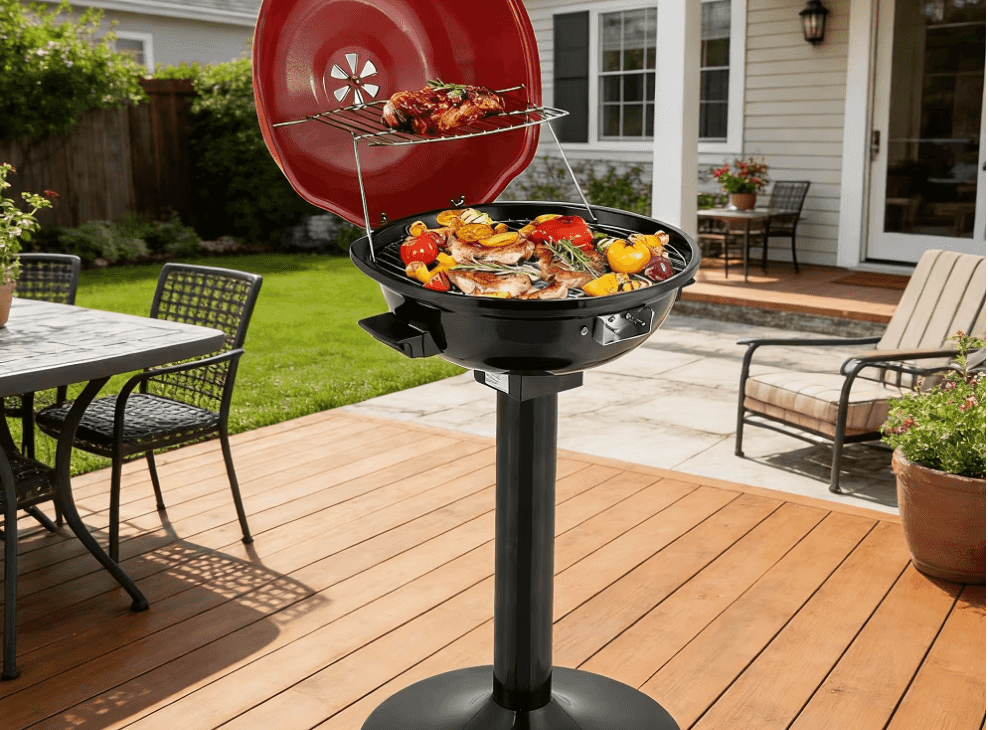 Electric barbecue grills for patios