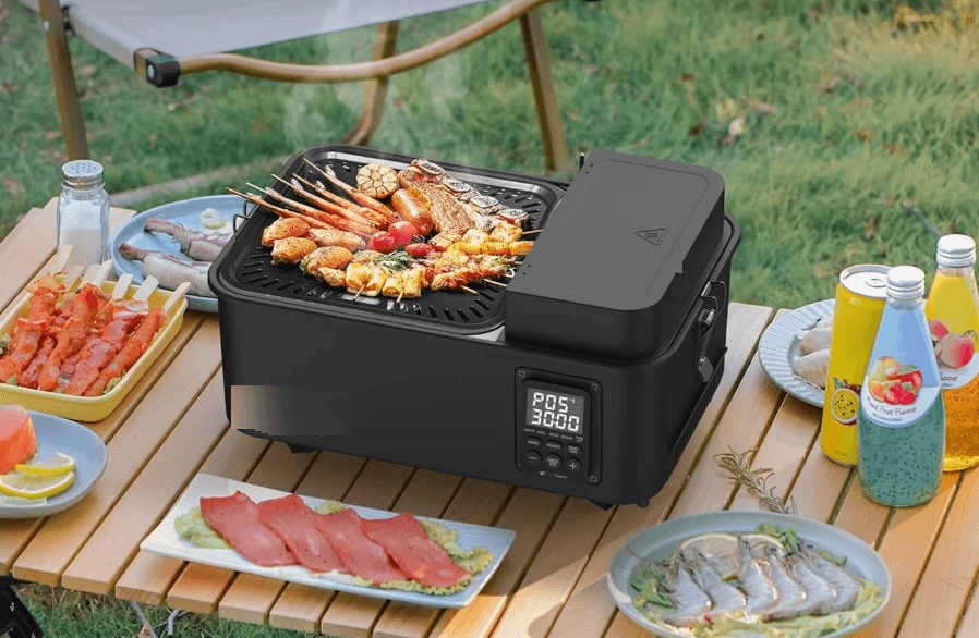 Compact electric grills for camping