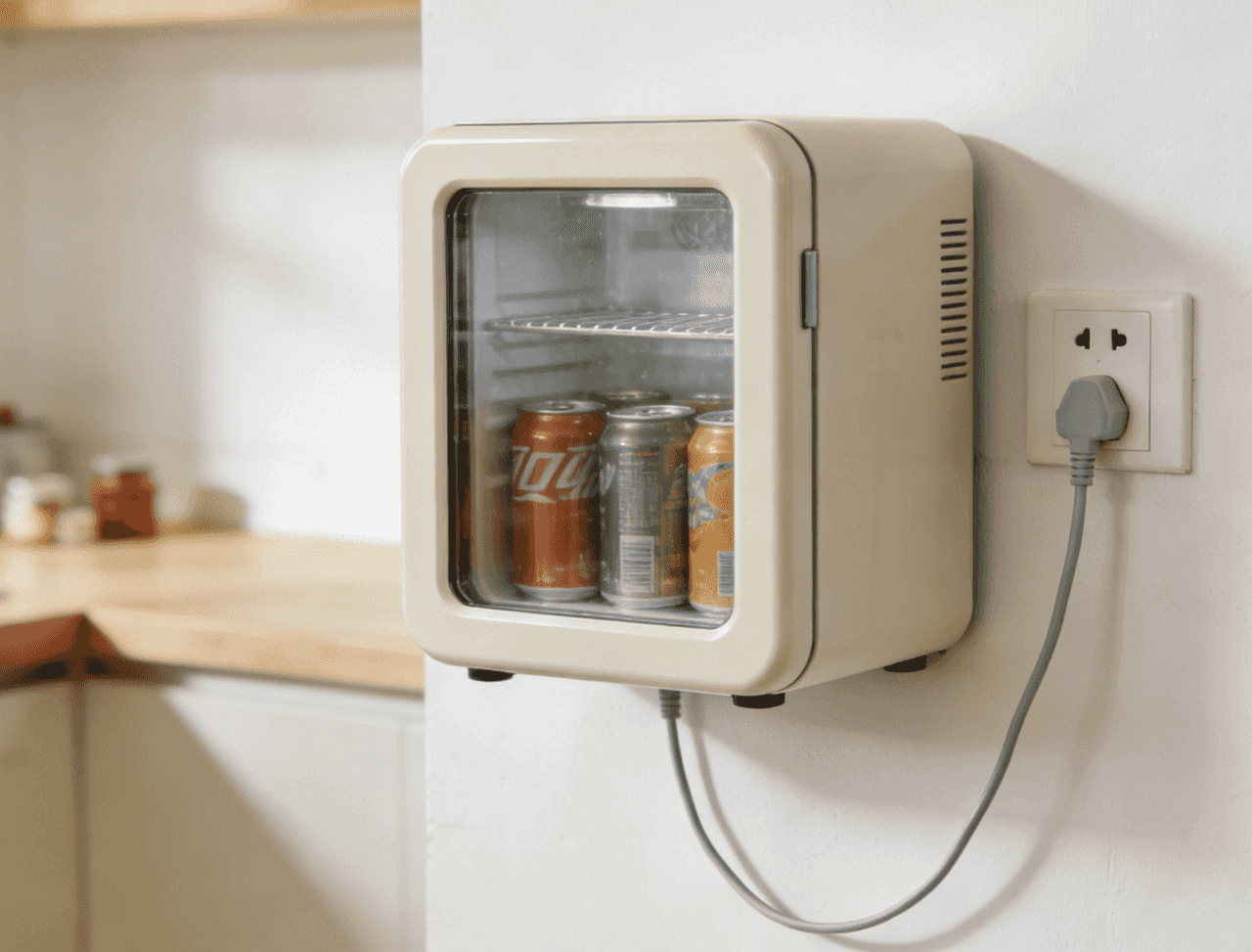 Lugging your portable mini fridge into a standard AC outlet
