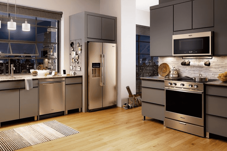 Kitchen with smart appliances