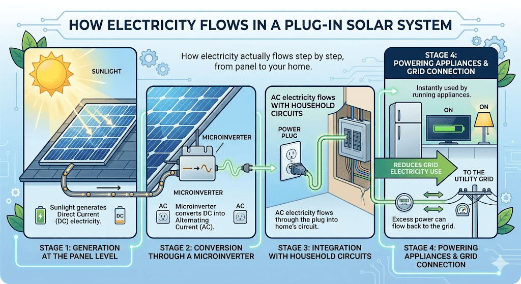 How does plug-in solar work