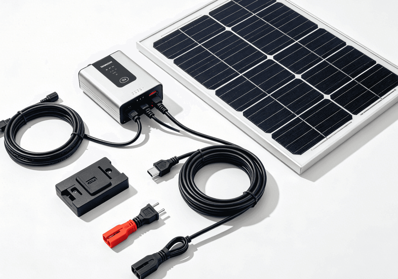 What is included in a plug-in solar kit