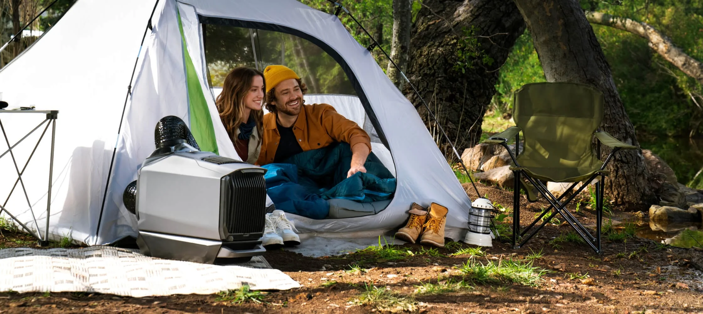 Klimaanlage für Camping als mobile Kühlungslösung im Freien