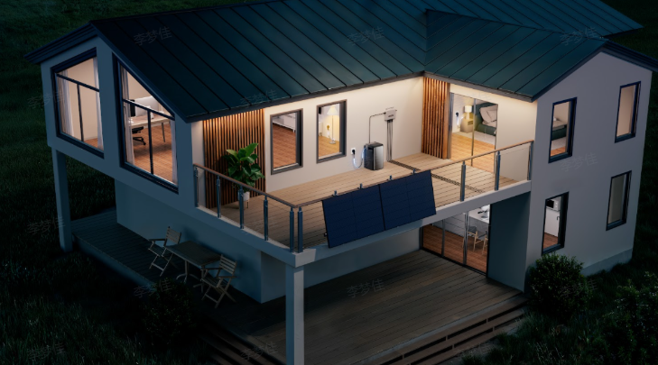 Un kit solaire utilisant un stockage d'énergie par batterie lithium solaire