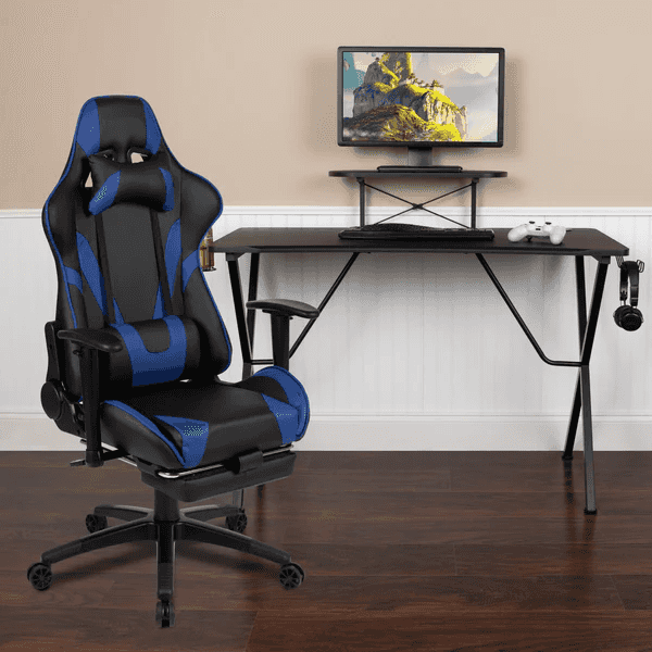 Gaming desk and ergonomic chair