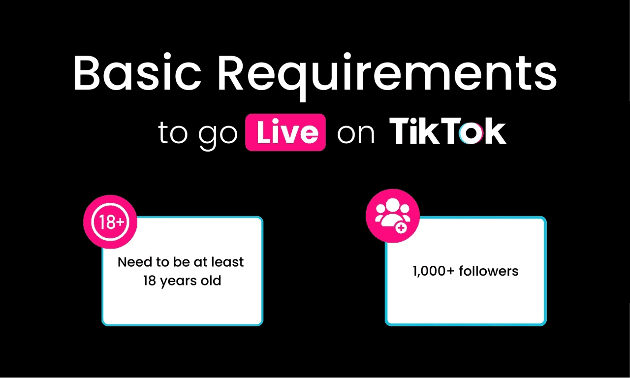 Requirements to go live on TikTok