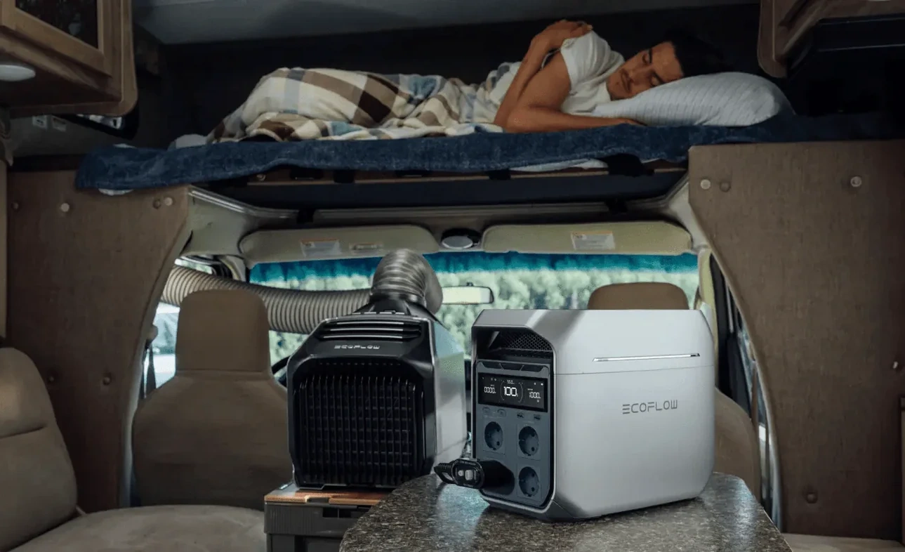 Station électrique silencieuse pour un sommeil paisible en aire de bivouac