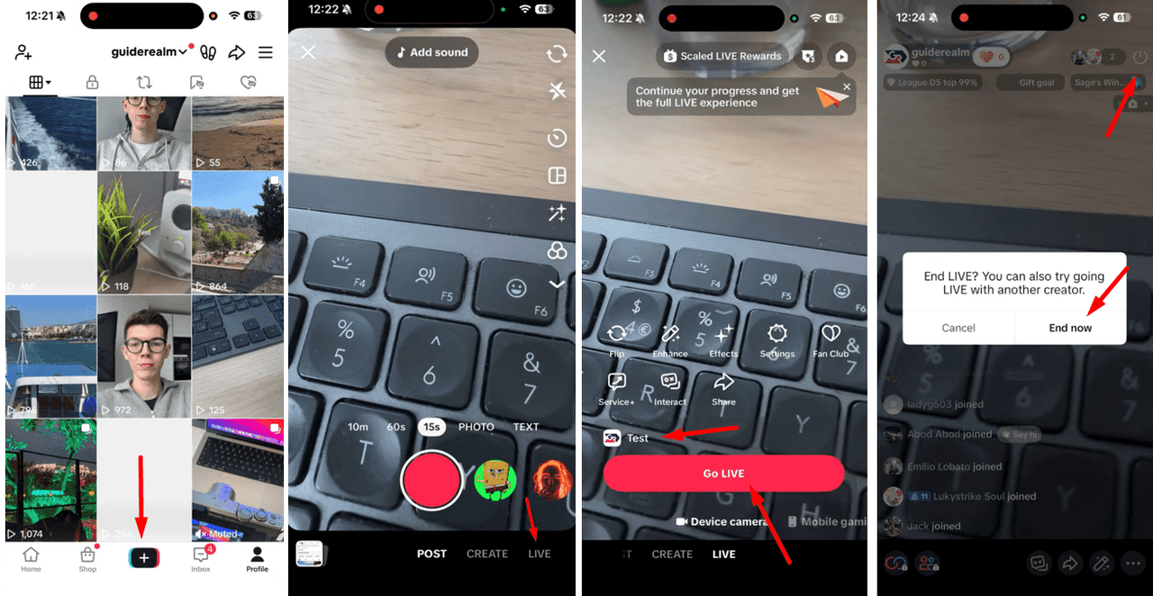 How to go live on TikTok