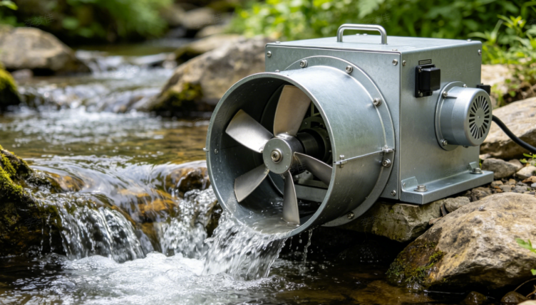 Une turbine hydraulique miniature permet de produire de l’électricité