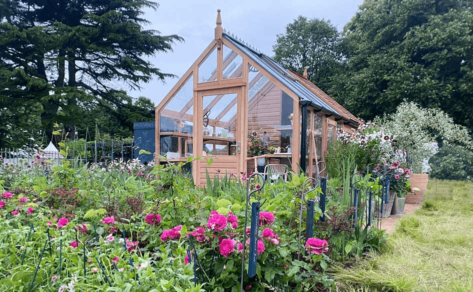  Image showing improved gardening efficiency with Greenhouse shed combo