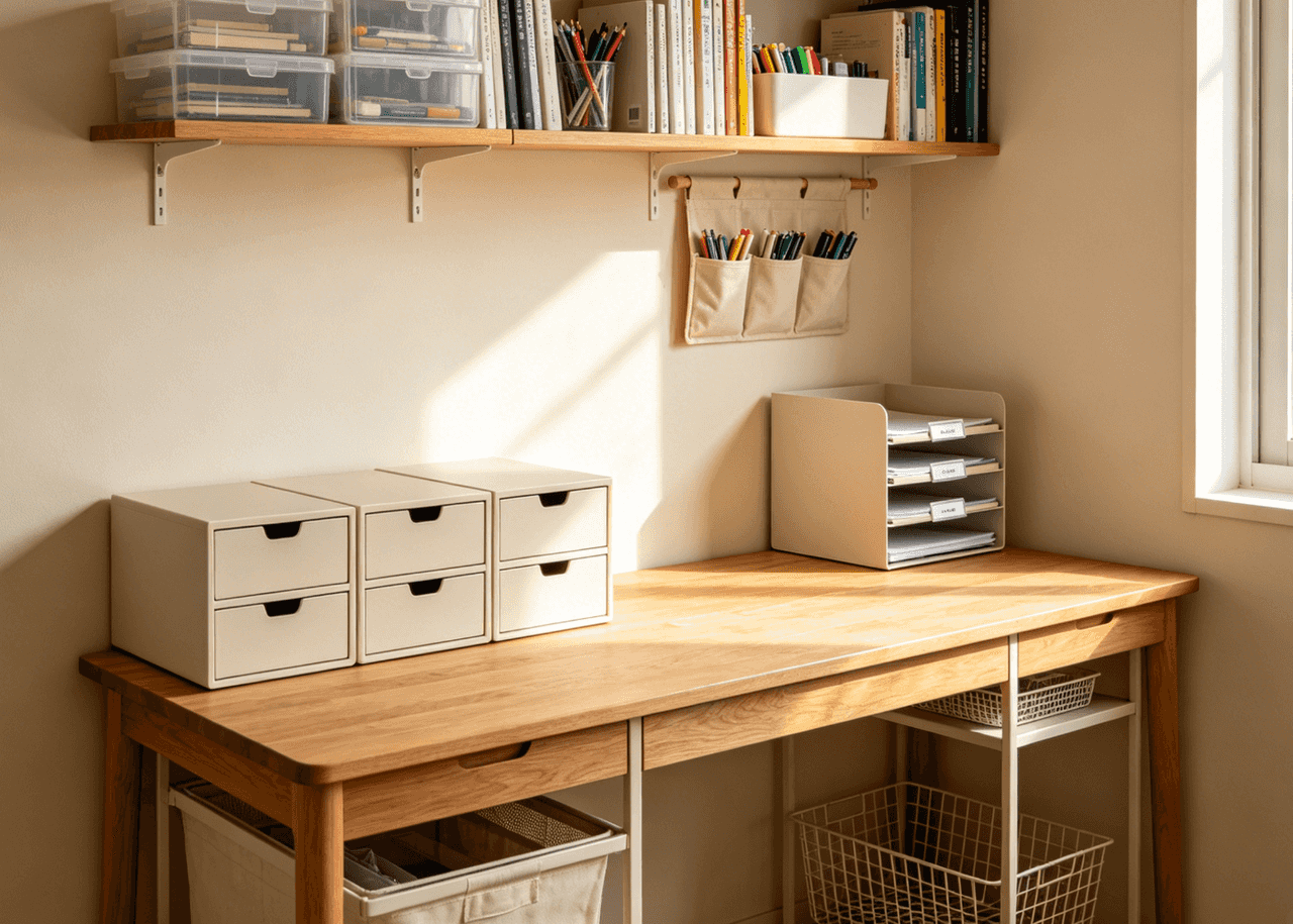 Creative storage for modern home offices