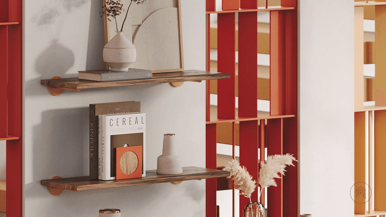 Color-coordinated storage for a home office