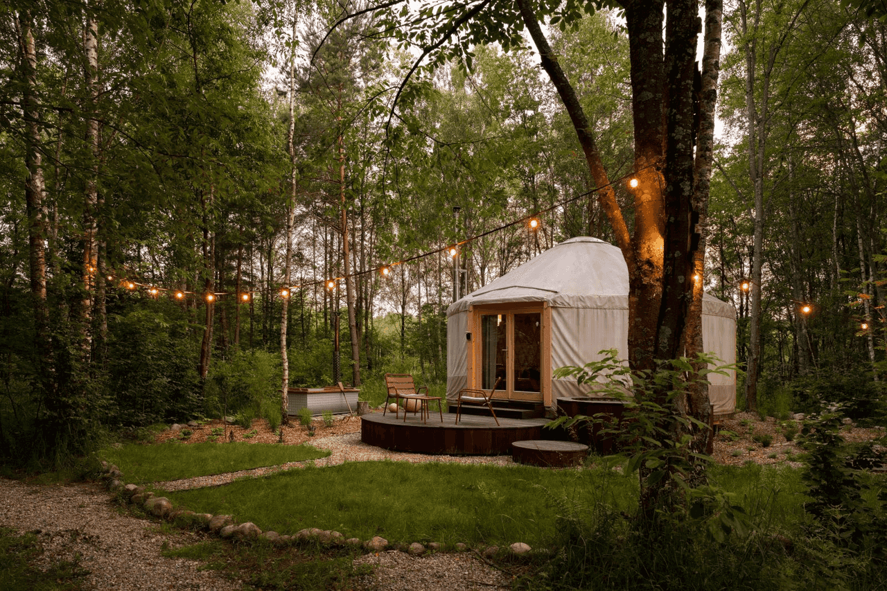 Salutation Yurts, Cumbria caming luxury