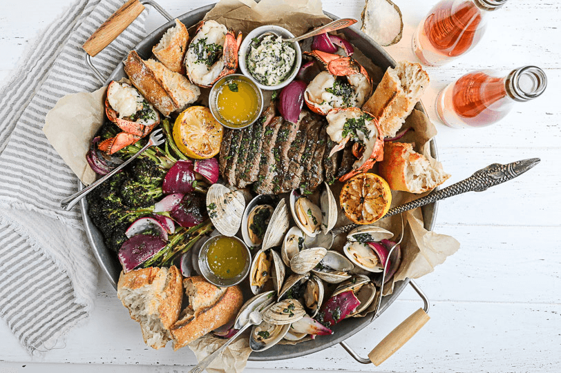 Surf and turf night party