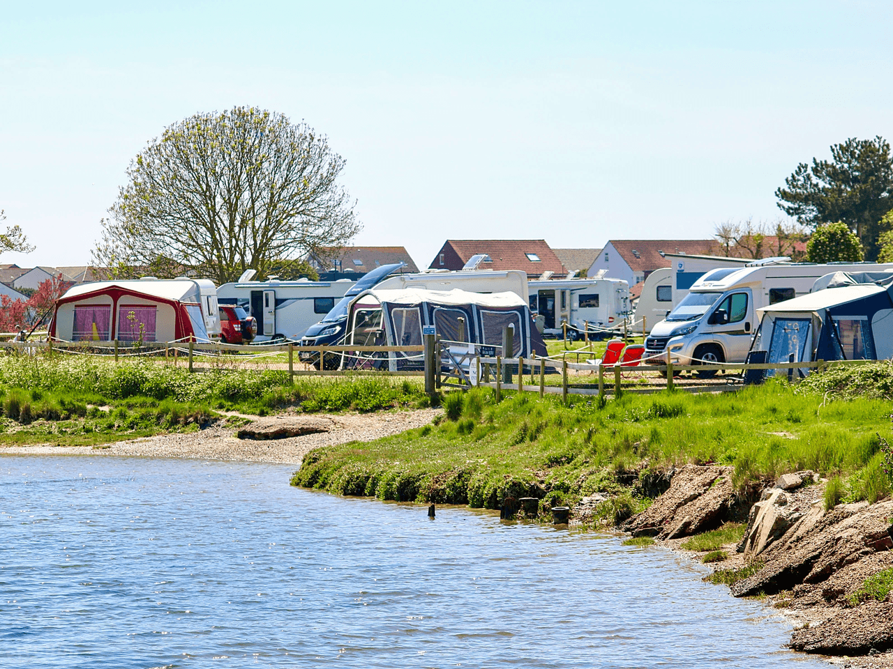 West Wittering Beach Camping Area, West Sussex, England