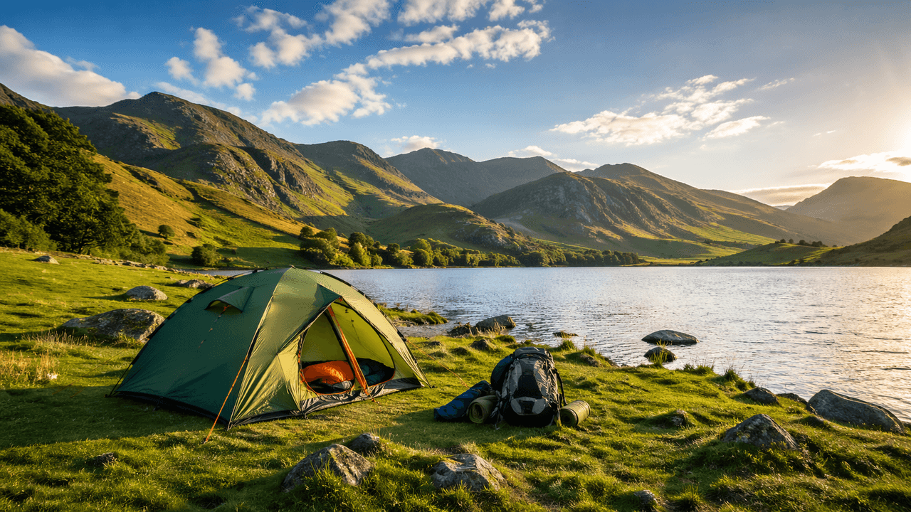 Lake Distric National Park - place to camp with a tent