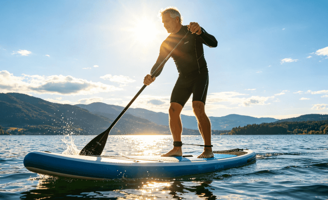 What is paddle boarding?