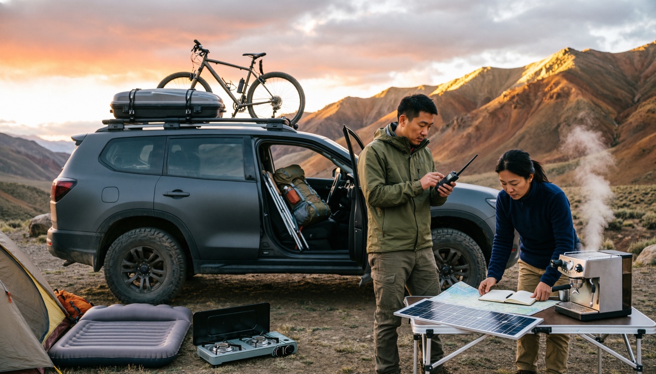 4WD vehicle supporting camping, outdoor travel, and remote lifestyle activities”