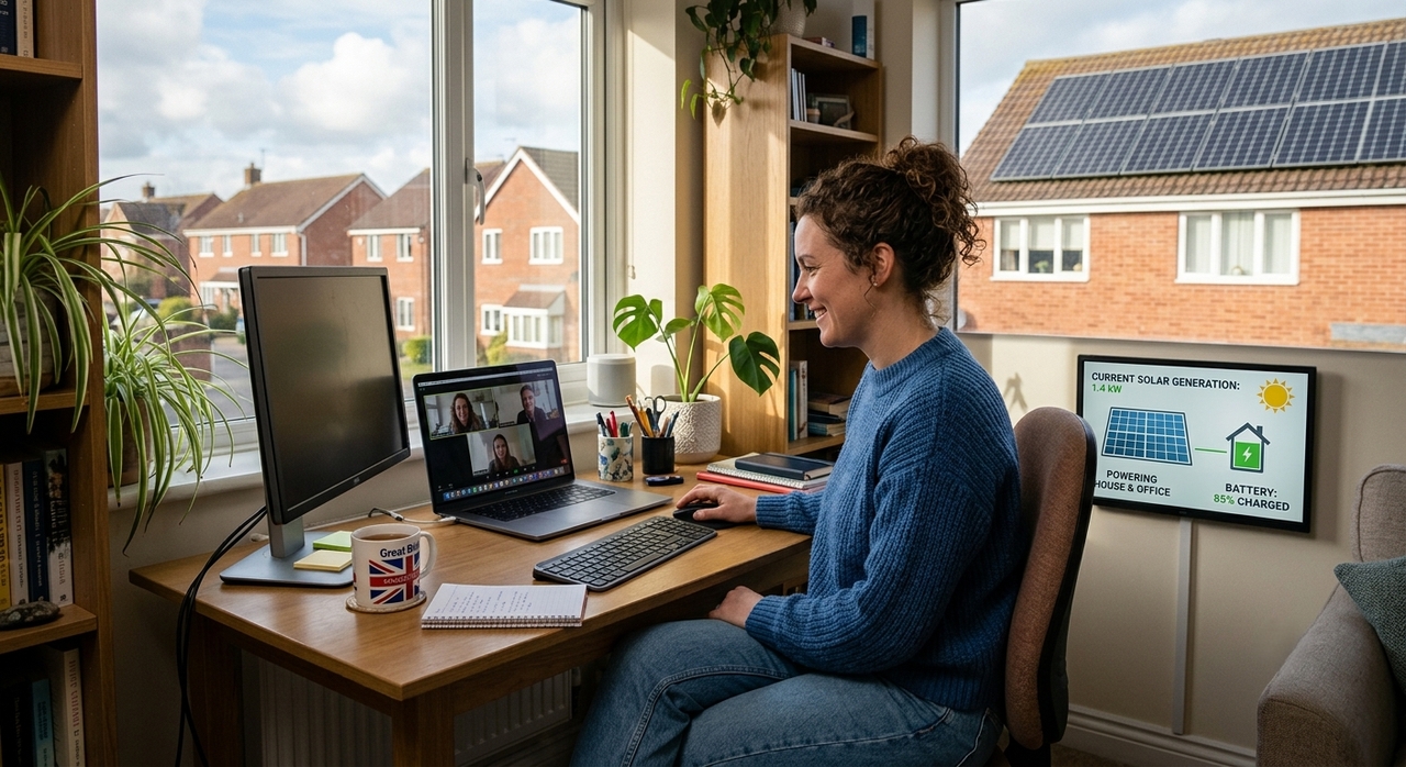 Solar Energy for Small Home Businesses and Remote Work