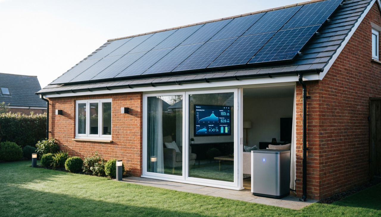 Modern home energy storage setup using mature battery technology for smarter electricity management