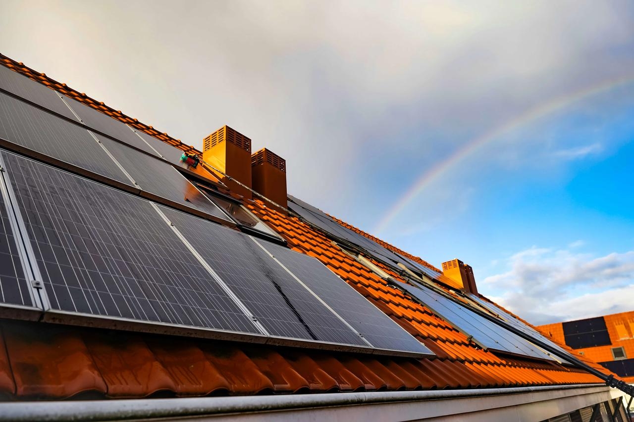 Panneau solaire triphasé